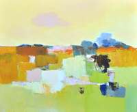 Jan Groenhart - Vrolijk landschap